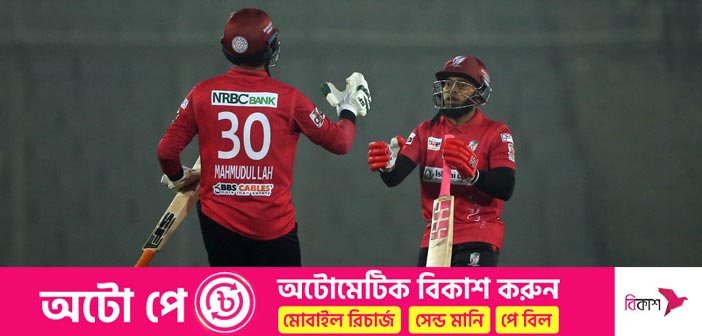 তামিম-মুশফিকের অসাধারণ ব্যাটিংয়ে বরিশালের ১৮৭ রানের সংগ্রহ – Allrounder BD